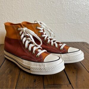 Converse Chuck 70 Hi Men's 7 / Women’s 9 Monarch Rugged Orange/Egret Sneaker